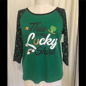 St. Patrick's Day This is my Lucky Shirt small NEW
